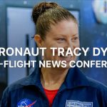 Astronaut Tracy Dyson post-flight news conference