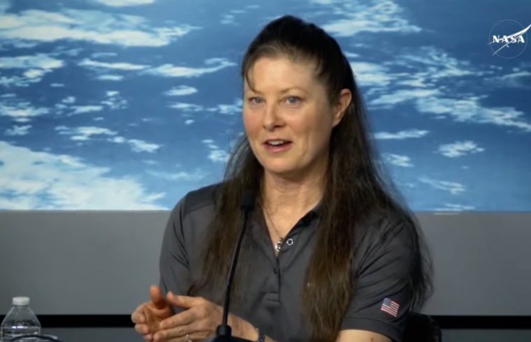 Astronaut Tracy Dyson post-flight news conference