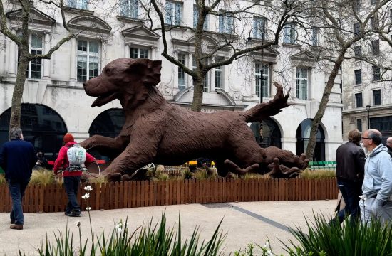 Giant Dog Sculpture Promotes Soil