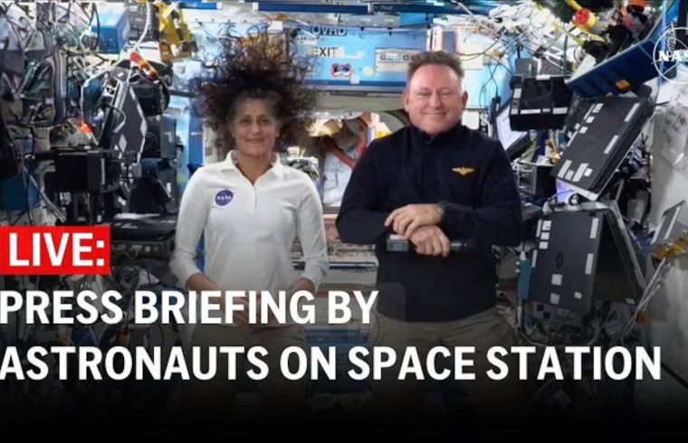 LIVE: NASA's stuck astronauts press conference from Space Station