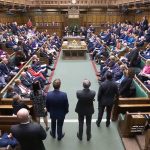 Chamber of MPs during PMQs 21 May 2025