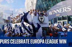 Spurs Celebrate Europa League Win