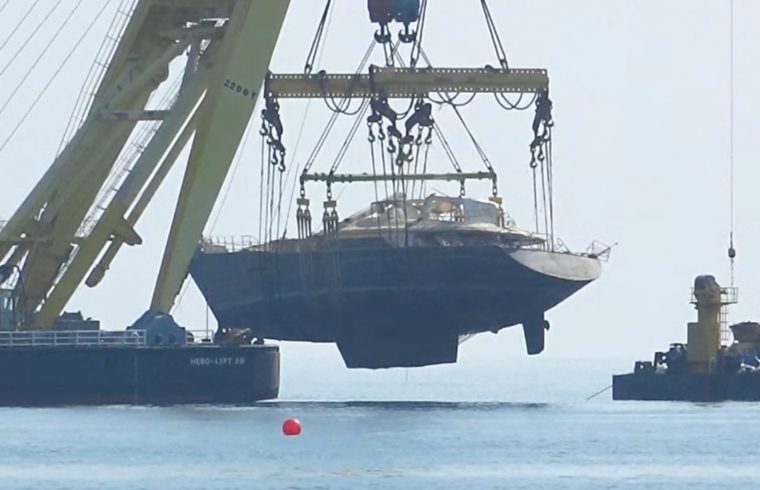 LIVE: Recovery of sunken luxury super yacht Bayesian