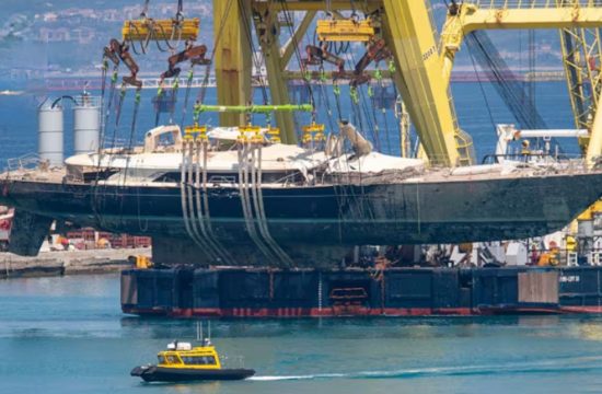 Recovery of sunken luxury super yacht Bayesian