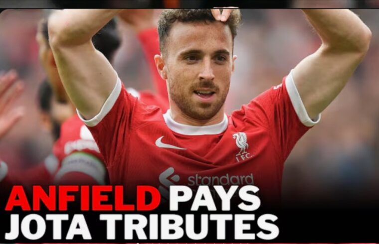 LIVE: Tributes paid to Diogo Jota outside Anfield