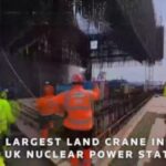 LIVE: Worlds largest land crane installs roof on UK nuclear power station