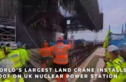 LIVE: Worlds largest land crane installs roof on UK nuclear power station