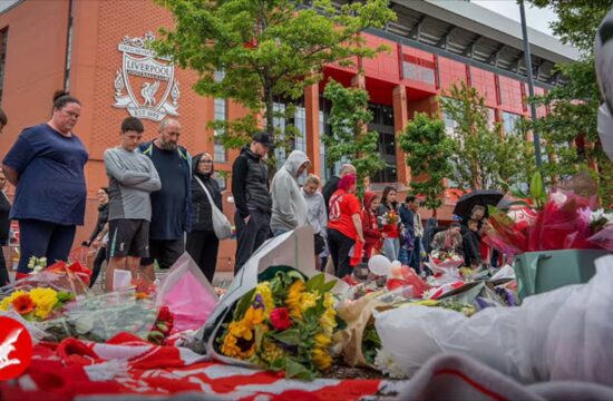 LIVE: Liverpool fans gather at Anfied as Diogo Jota funeral is held