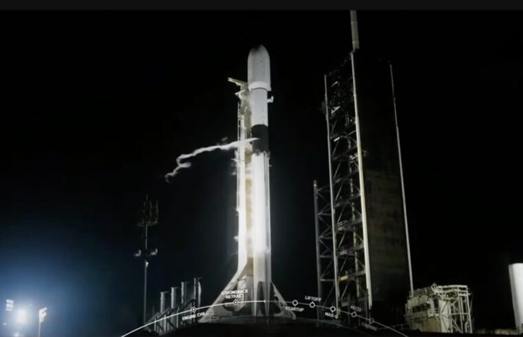 NASA Live / SpaceX Live - Launches Two Moon Landing Missions in One Rocket
