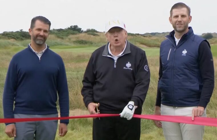Live: Trump opens Aberdeen golf course