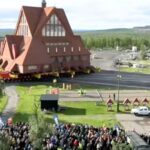 Live: Sweden's historic 600-ton Kiruna Church moves to new home