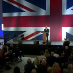 Farage delivering his message