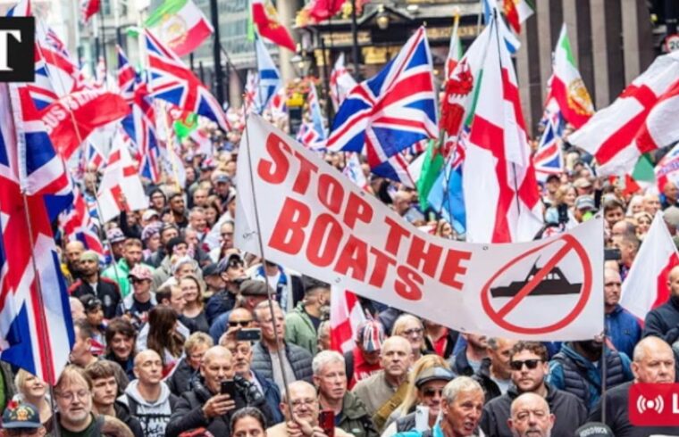 LIVE: Tommy Robinson Leads Anti-Immigraton Protest in London