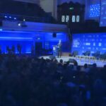a crowded conference