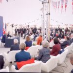 packed news conference for Trump