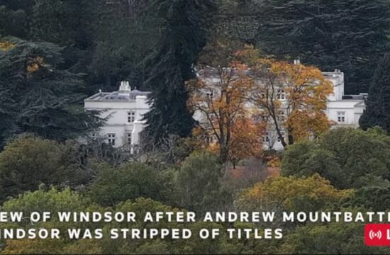 Live: View of Windsor after Andrew Mountbatten Windsor stripped of titles