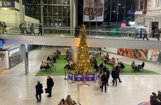 Waterloo station christmas tree