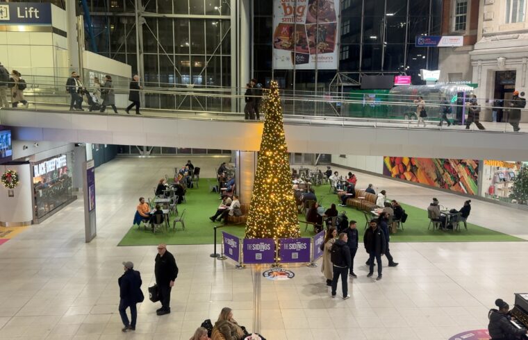 Waterloo station christmas tree