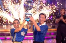 Footballer Karen takes glitterball trophy