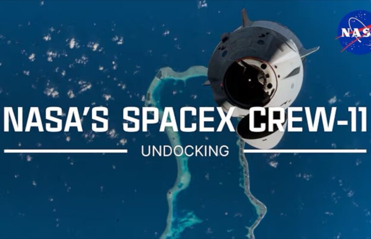 NASAs SpaceX Crew-11 Undocking