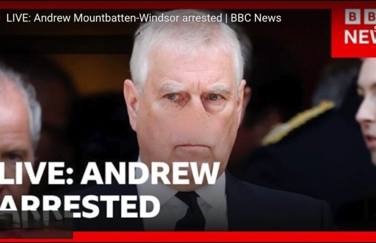 LIVE: Andrew Mountbatten-Windsor arrested