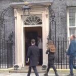 arrivals at Downing Street