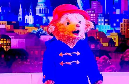 Paddington Bear entertains at BBC's 500 Words