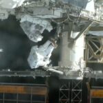 Chris Williams connecting with holding device