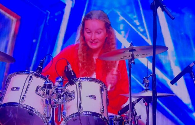 Drummer Girl Rocks BGT