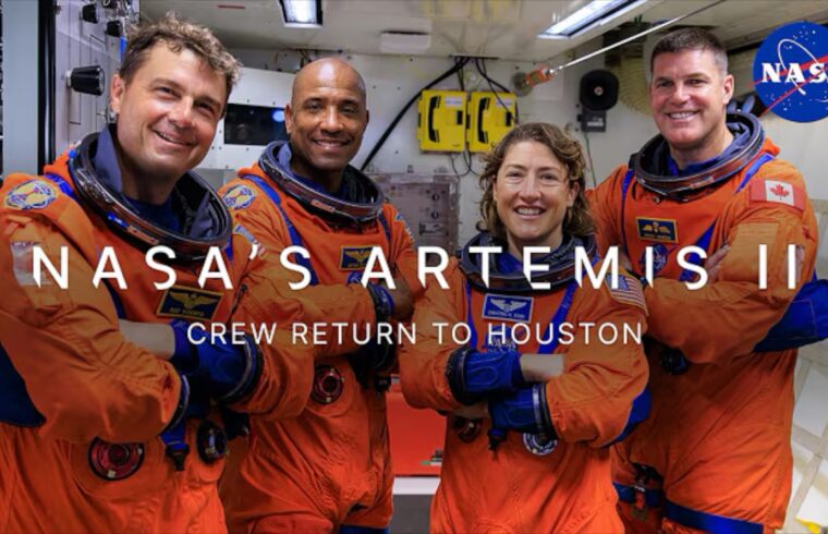 NASAs Artemis II Crew Return to Houston