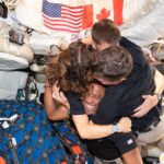 a crew hug of success