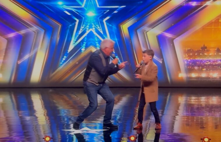 BGT: Granddad performs heartwarming duet with grandson