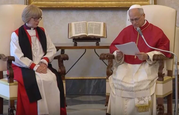 Pope Leo XIV - Archbishop of Canterbury in historic meeting