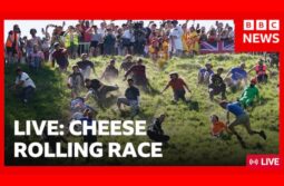 LIVE: Cheese rolling races well under way in baking heat