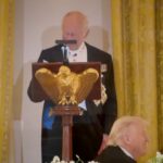 The speech was full of fun stories connected to the two countries