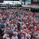 England fans in Box Park