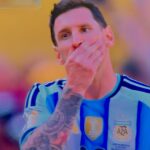 Lionel Messi - in tears when Spain score