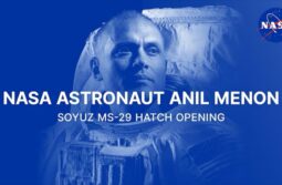 NASA Astronaut Anil Menon Soyuz MS-29 Hatch Opening