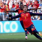 Ferran Torres scores winning goal