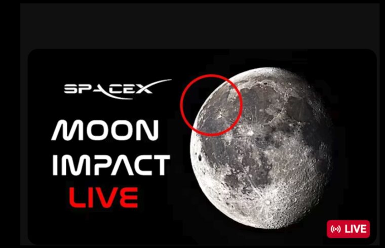 SpaceX Moon Impact - LIVE