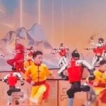 dancing in a routine