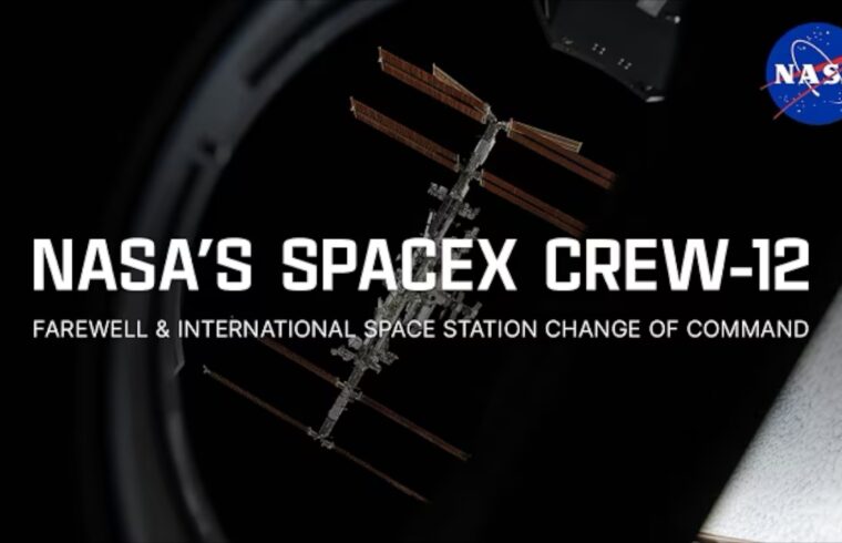 Nasa's SpaceX Crew-12 Farewell and ISS Change of Command